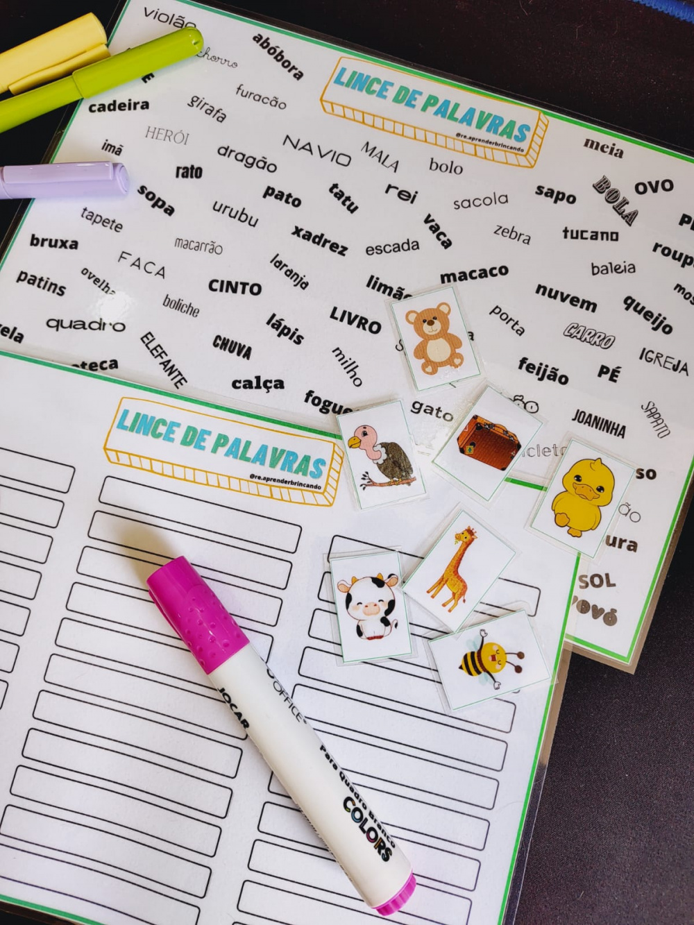 Jogo - Lince de Palavras - Aprender Brincando - Os melhores jogos para  educação infantil