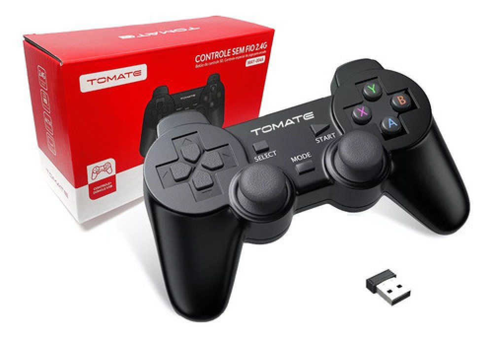 Controle Gamepad Ps Sem Fio Wireless Arcade Br