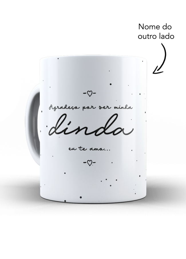 Caneca Agradeço por ser minha Dinda