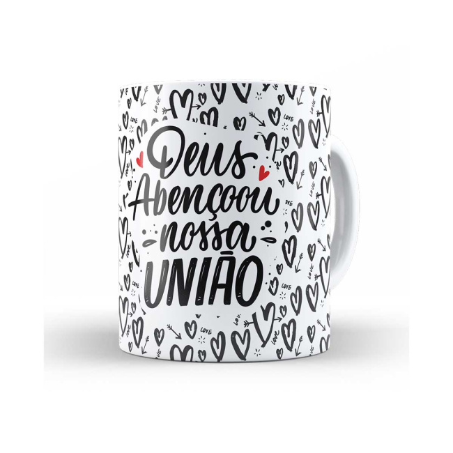 Caneca Deus abencou nossa uniao