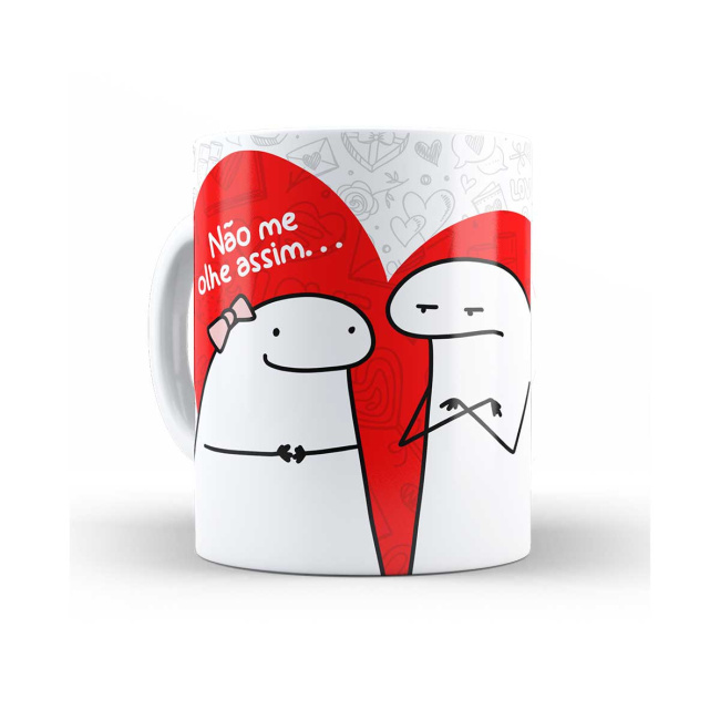 Caneca Flork desculpe pelas brigas. Mas o errado é você