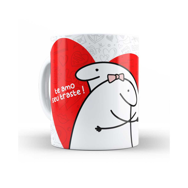 Caneca Flork ja faz uns anos que a gente se atura ama