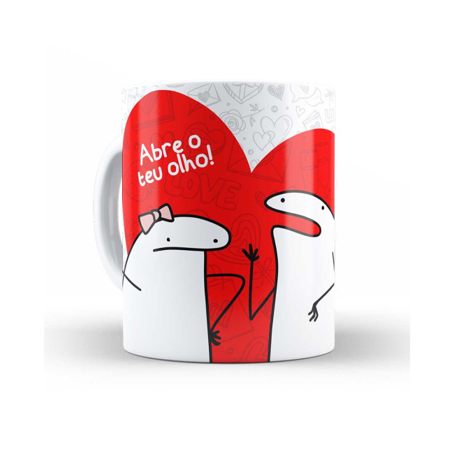 Caneca Flork pare de me enrolar e vamos casar logo
