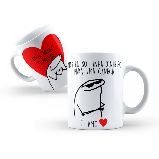 Caneca Flork você merece o mundo