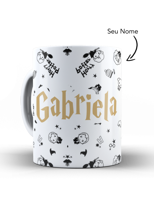 Caneca Harry Potter com Nome Personalizado