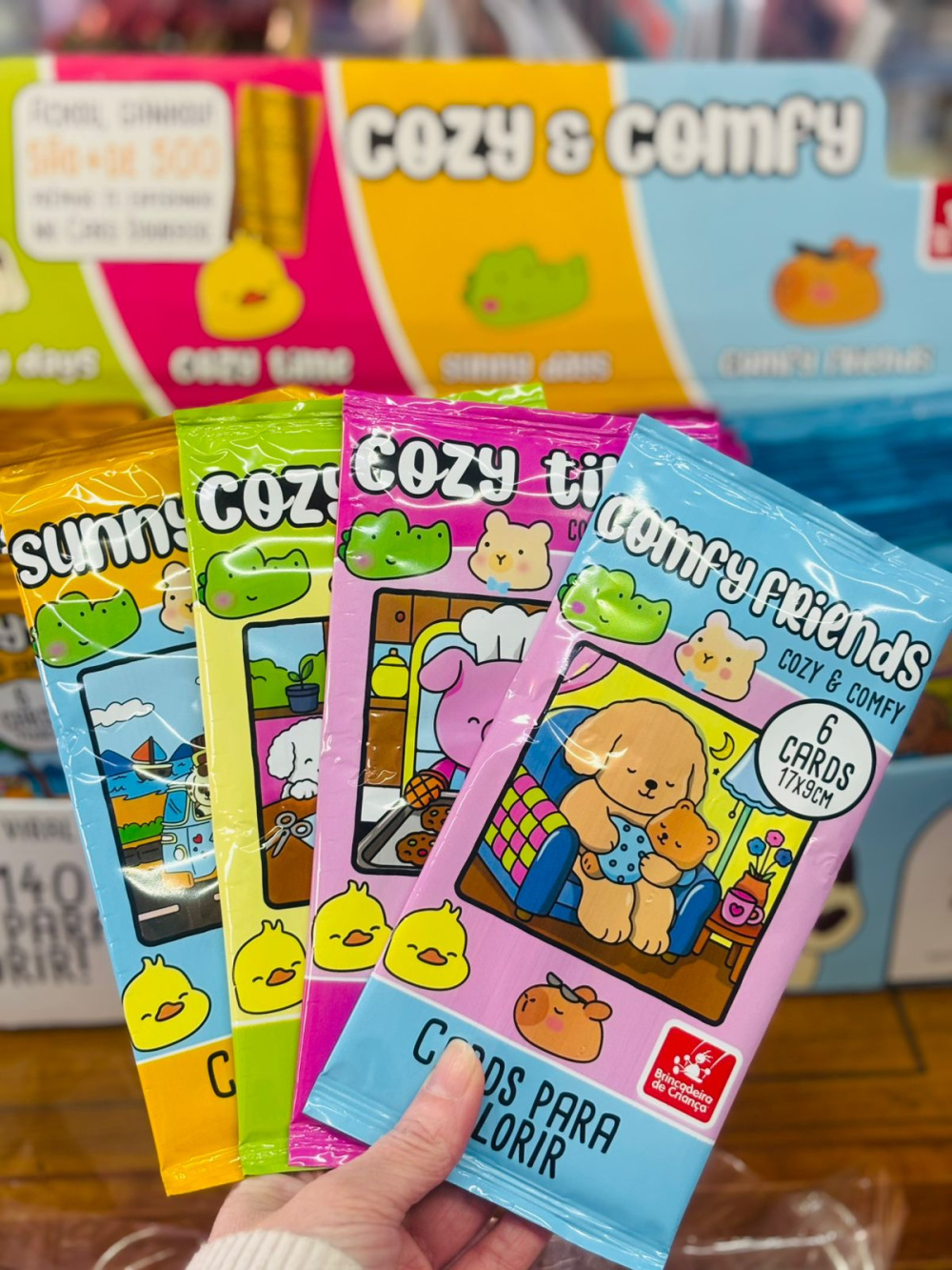 Sortidos 128g Cards Cozy sortidos - Atacado Papeleiras