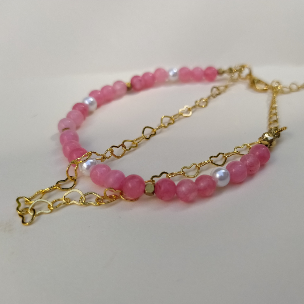 Pulseira Jade Rosa