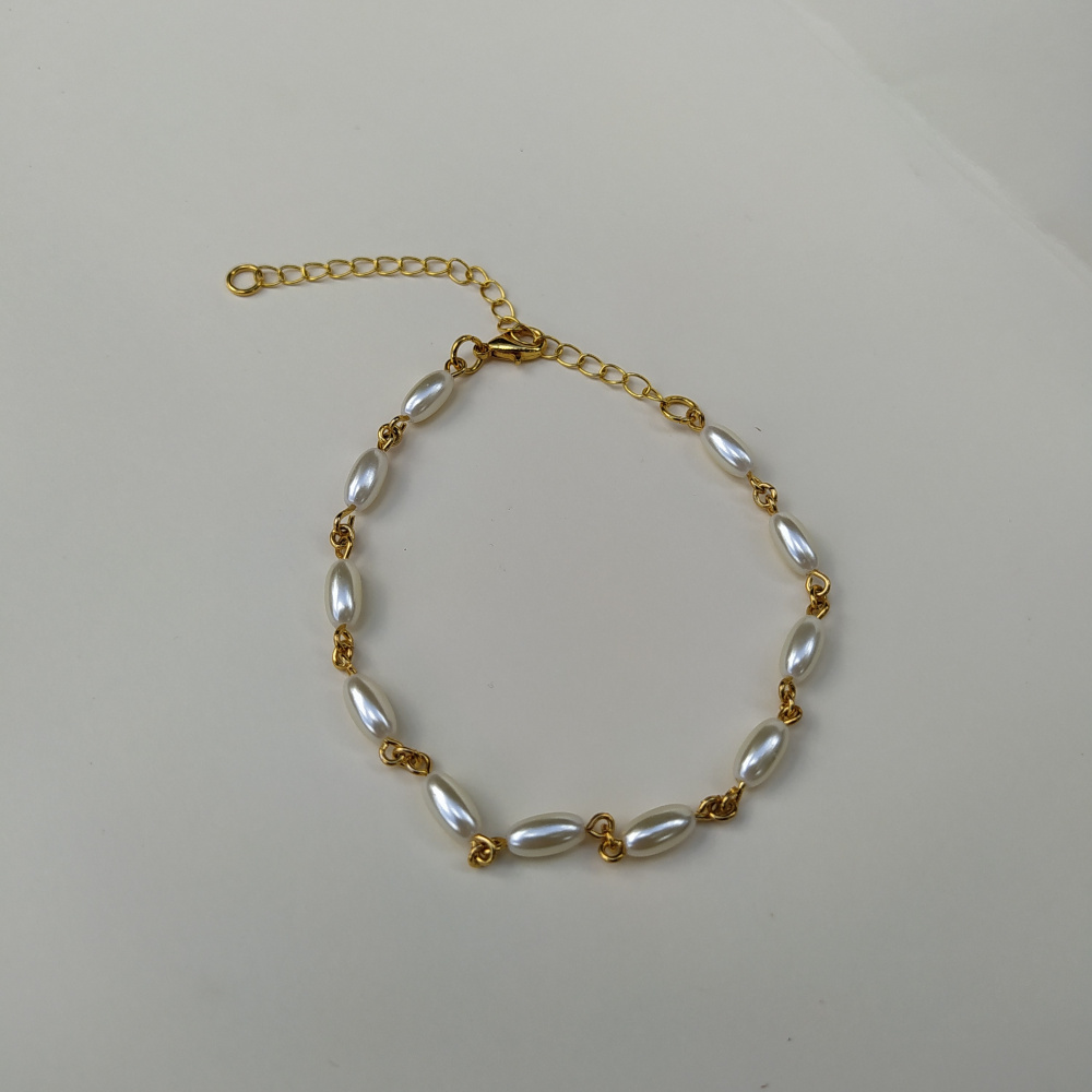Pulseira Pérola Arroz