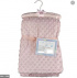 Manta Bebê Cobertor Rosa + Brinde Cabide de Cetim