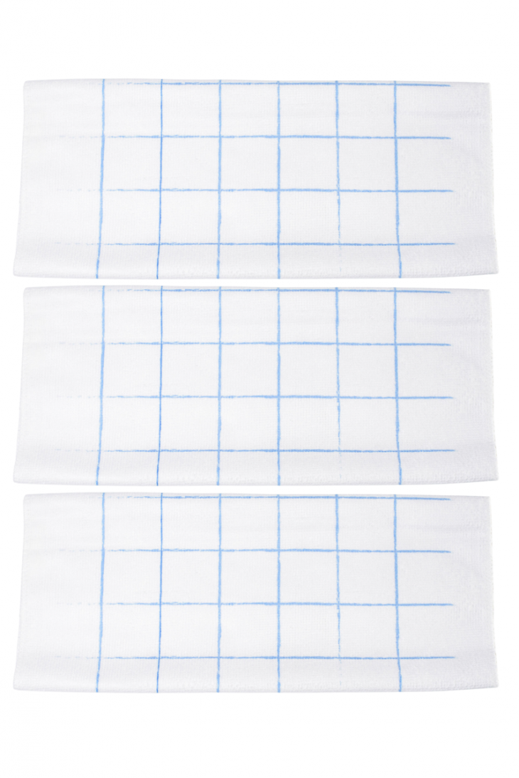 Jogo de Panos de Pia Minimalista Grid Blue  - 03 peças
