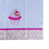 Pano de Prato Alegria Bordado com Barrado em Patchwork 100% Algodão – Cupcake Pink