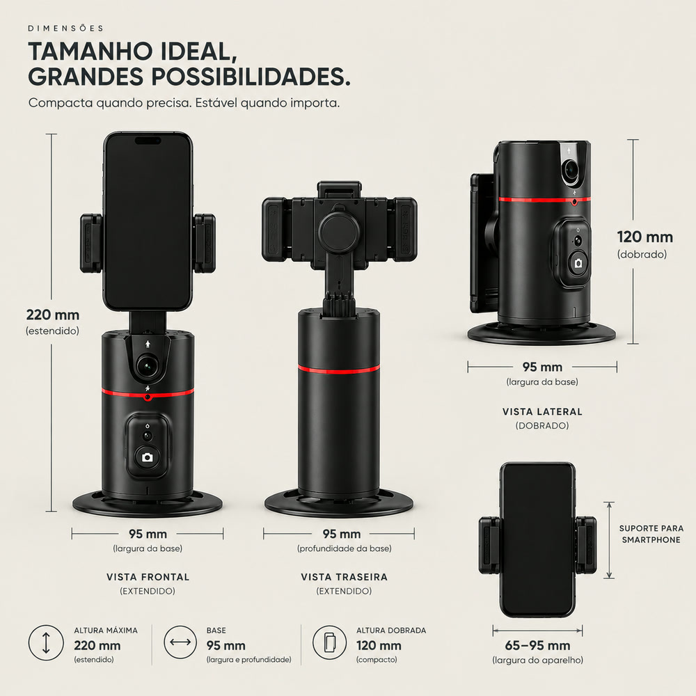 Medidas do Tracking 360