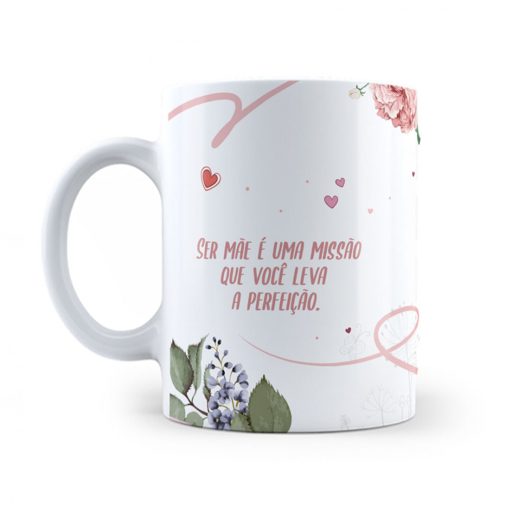 Caneca Personalizad - Mães mais linda - Bablu Personalizados