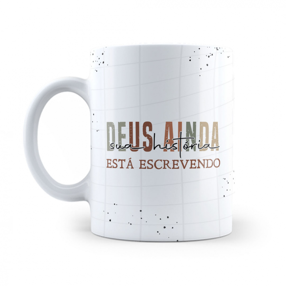 Caneca Personalizada - Escrevendo sua história - Bablu Personalizados