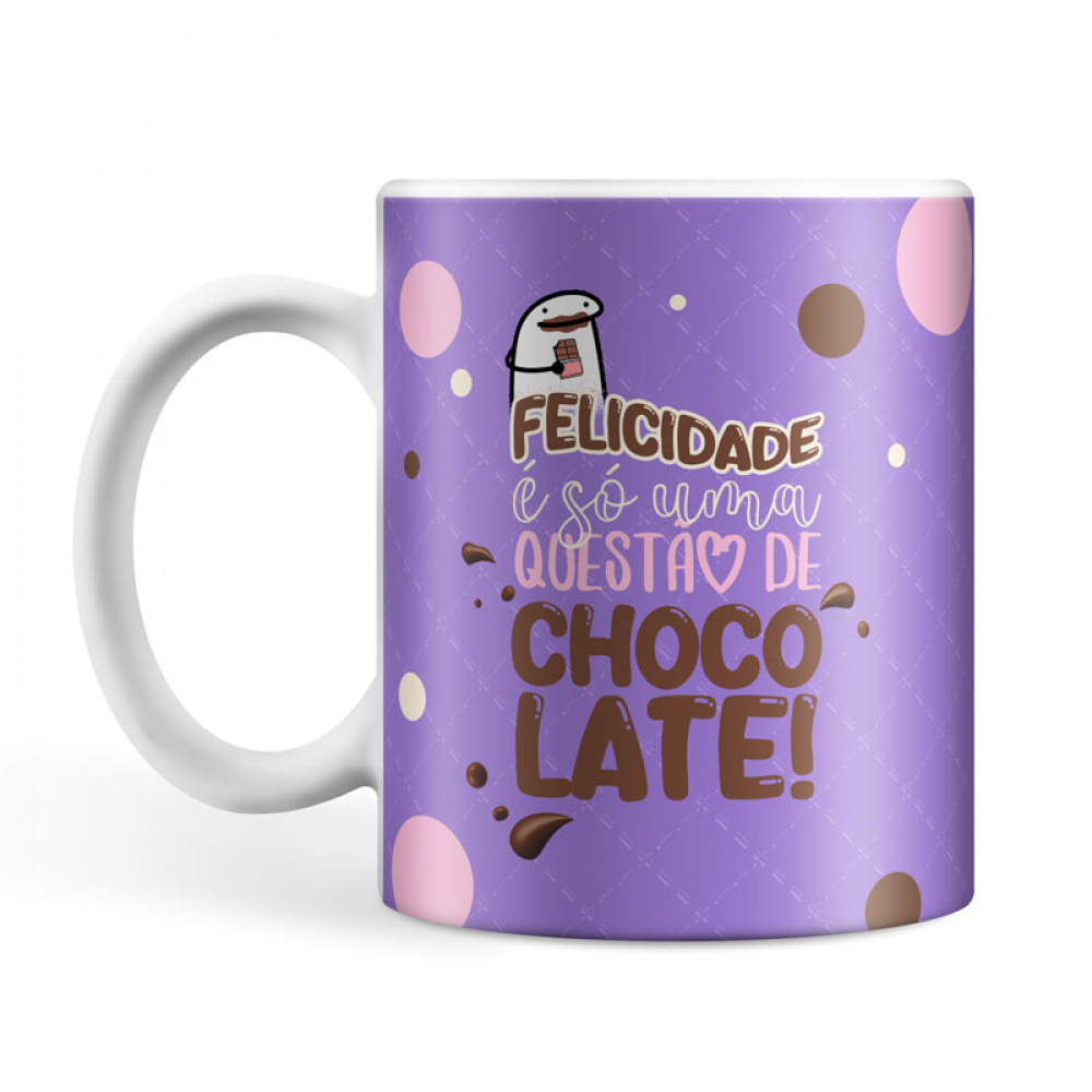 Caneca Personalizada Felicidade - Bablu Personalizados