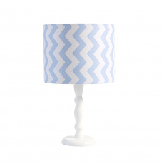 Abajur para Quarto de Bebê Clássico Soho Chevron Azul