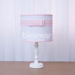 Abajur para Quarto de Bebê Clássico Versailles Rosa