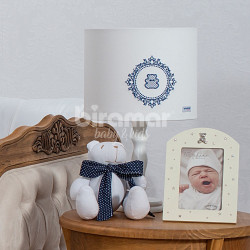 Abajur para Quarto de Bebê Clássico Vineyard Marinho