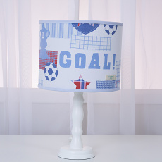 Abajur para Quarto de Bebê Goal Branco/Azul