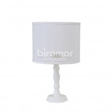 Abajur para Quarto de Bebê Vintage Royal Branco Percal 300 Fios