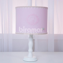 Abajur para Quarto de Bebê Vintage Teddy Bear Rosa