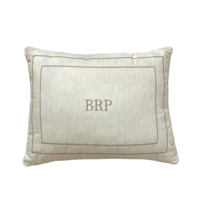 Almofada Benício Personalizado Linho Bege