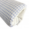 Almofada de Amamentação de Braço Pied Poule Azul / Plush Branco