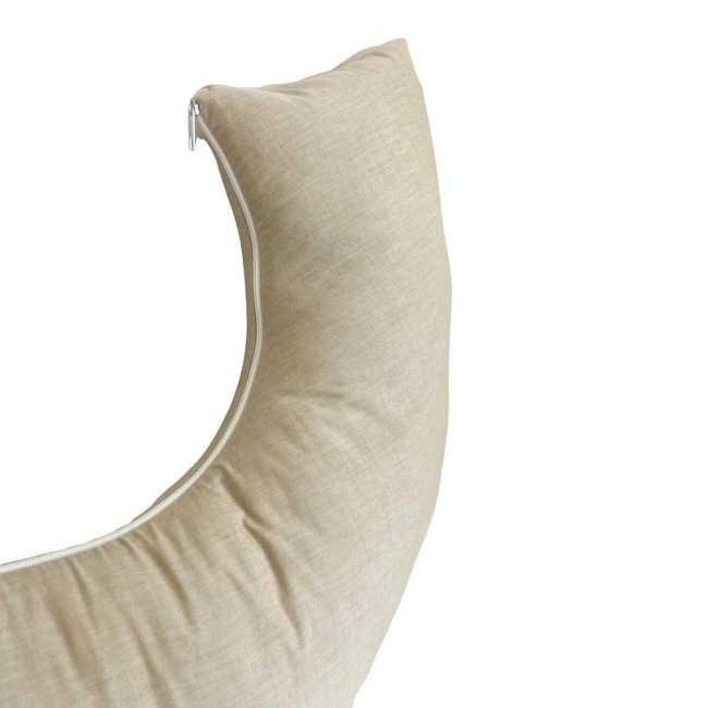 Almofada de Amamentação para Bebê Chambray Bege