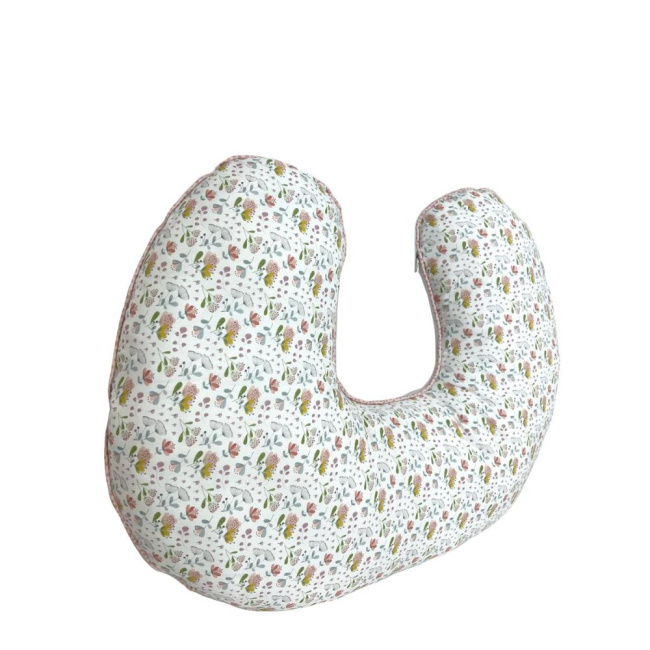 Almofada de Amamentação para Bebê Estampa Flora