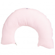 Almofada de Amamentação para Bebê Estampada Cordão Listrado Rosa