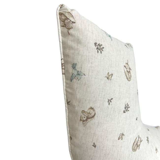 Almofada de Amamentação para Bebê Linho Bosque Encantado