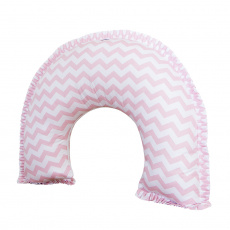 Almofada de Amamentação para Bebê Soho Chevron Rosa