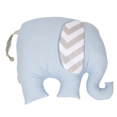 Almofada Elefante Brooklyn Chevron Cinza/Azul