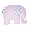 Almofada Elefante Brooklyn Chevron Cinza/Rosa