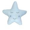 Almofada Estrela Bordada com Carinha Azul