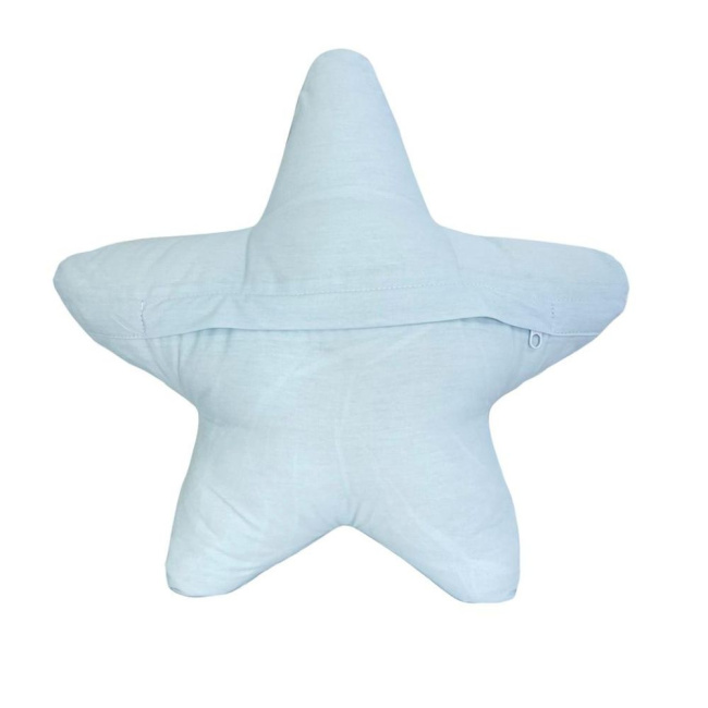 Almofada Estrela Bordada com Carinha Azul