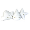 Almofada Estrela Bordada com Carinha Branca