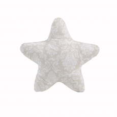 Almofada Estrela Damask Branco