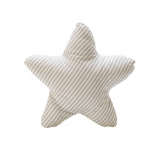 Almofada Estrela Listrado Cinza