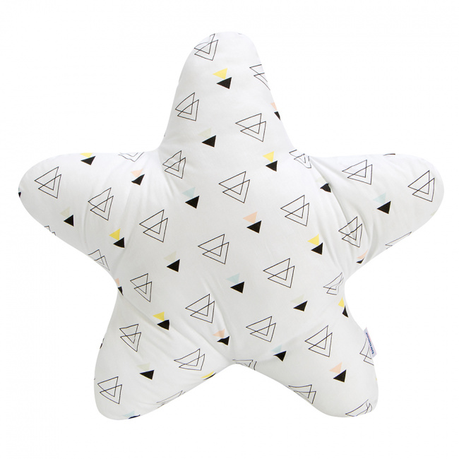 Almofada Estrela New York Triângulo Colorido