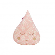 Almofada Gotinha com Carinha Jardim Secreto Arabesco Rosa