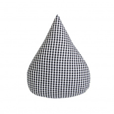Almofada Gotinha Xadrez Preto