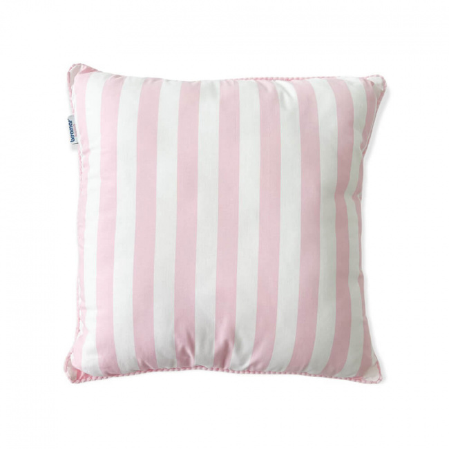 Almofada Mini Pompom Liz Listrado Rosa