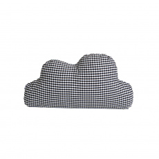 Almofada Nuvem Xadrez Preto