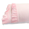 Almofada para Bebê com Babado Poa Rosa