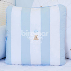 Almofada para Bebê Soninho Brasão Theodore Azul - Promocional