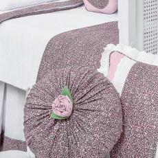 Almofada para Bebê Soninho Flor Baby Oncinha Rosa