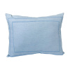Almofada Retangular Bordada 36 x 28 Linho Azul