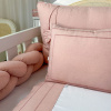 Almofada Retangular Bordada 36 x 28 Linho Rosê