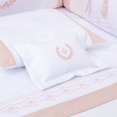 Almofadinha para Bebê Fleur de Lis Rose